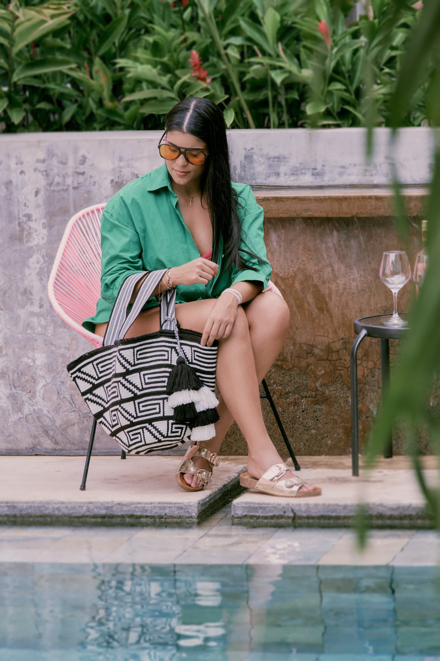 Handmade Black & White Tote Bag