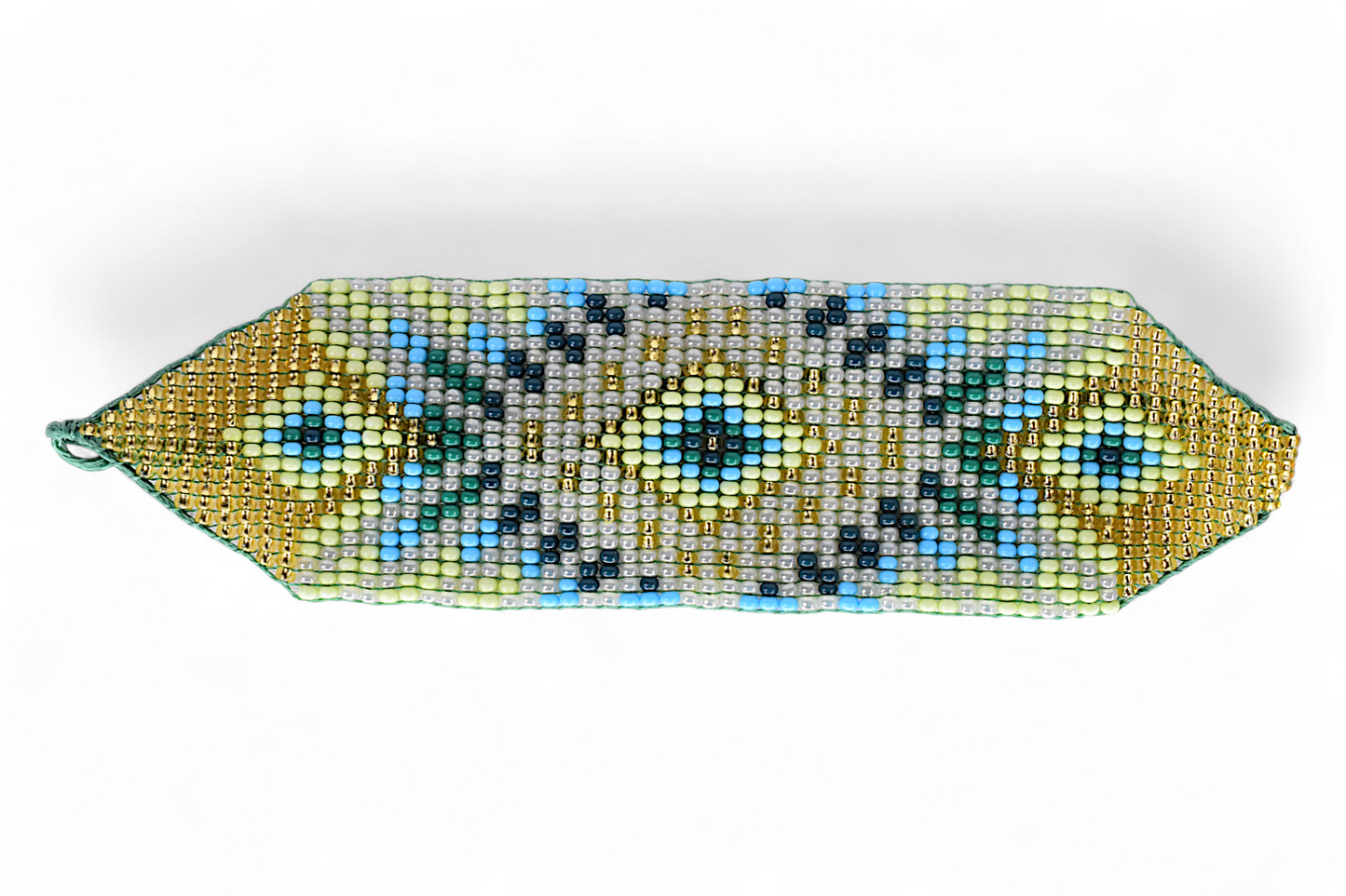 Large Gold & Silver Beaded Bracelet