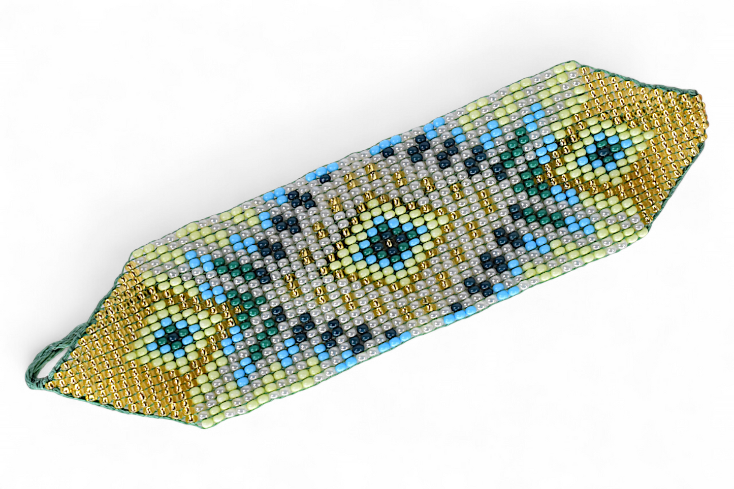 Large Gold & Silver Beaded Bracelet