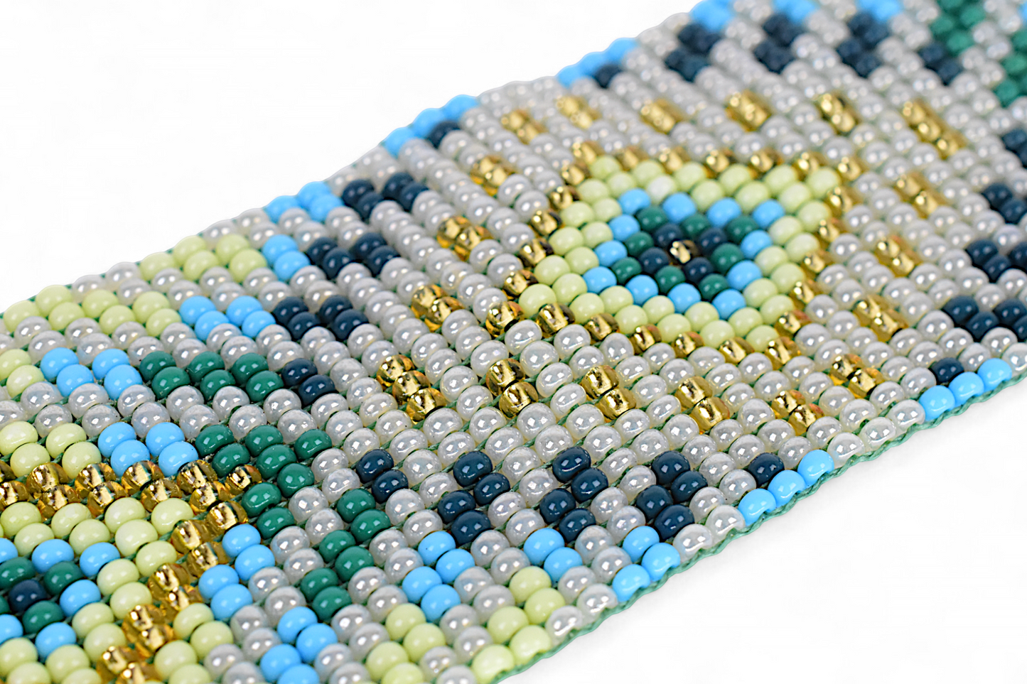 Large Gold & Silver Beaded Bracelet