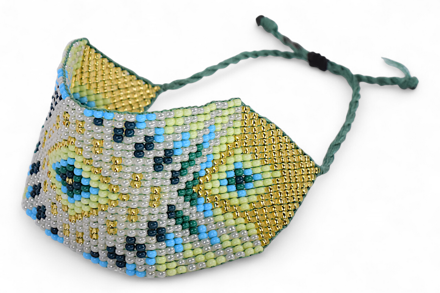 Large Gold & Silver Beaded Bracelet