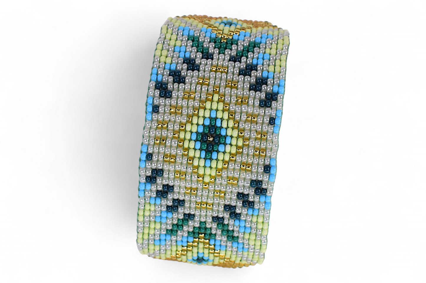 Large Gold & Silver Beaded Bracelet