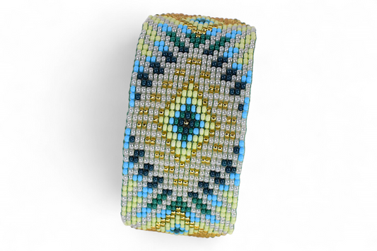 Large Gold & Silver Beaded Bracelet