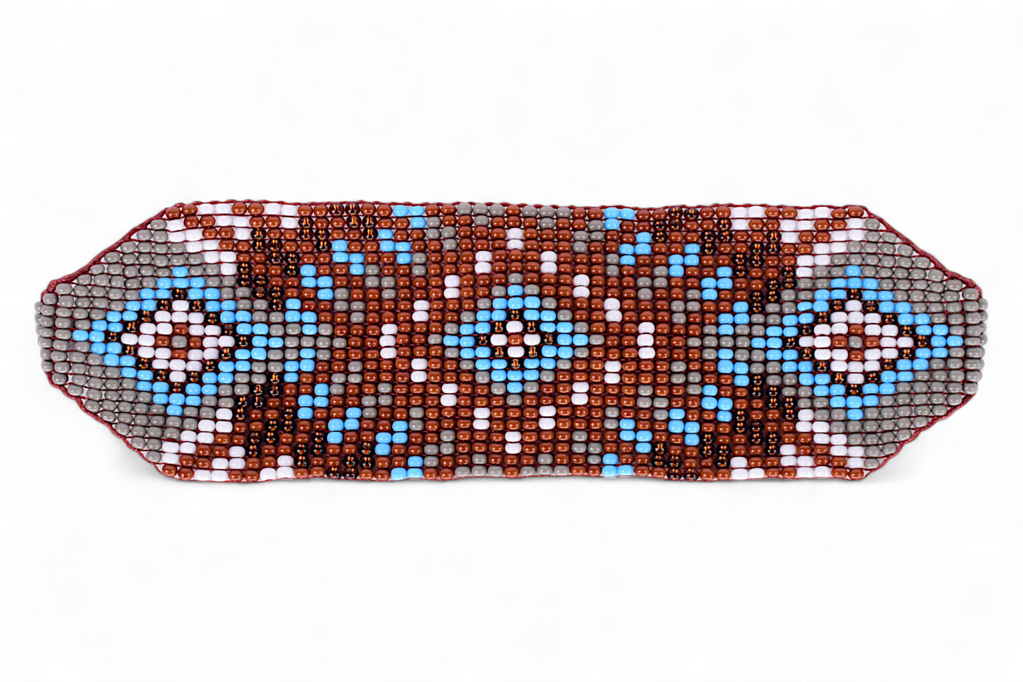 Large Brown Beaded Bracelet