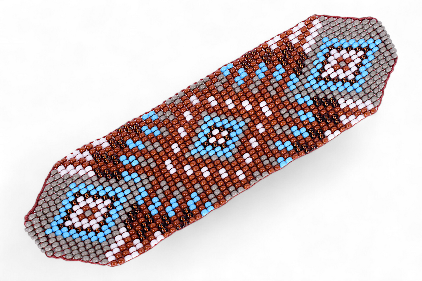 Large Brown Beaded Bracelet