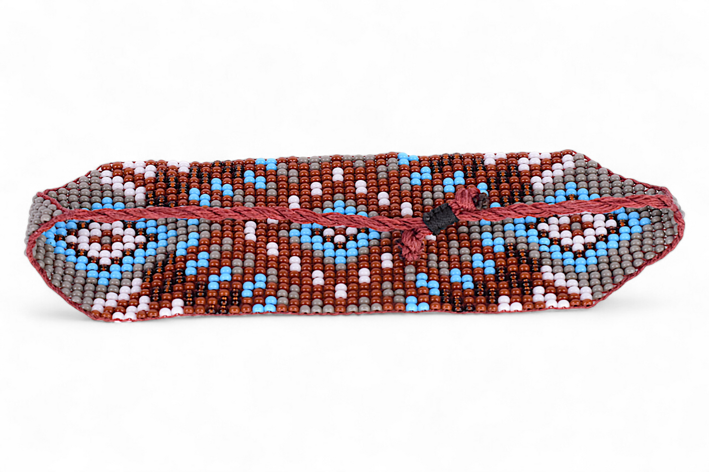 Large Brown Beaded Bracelet