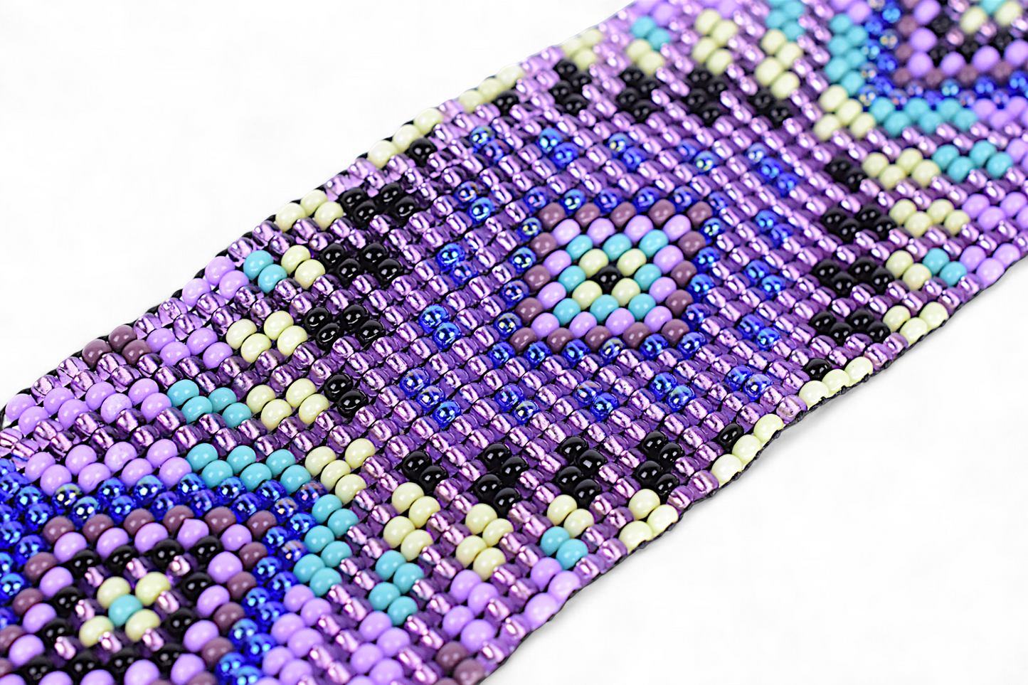 Large Purple Beaded Bracelet