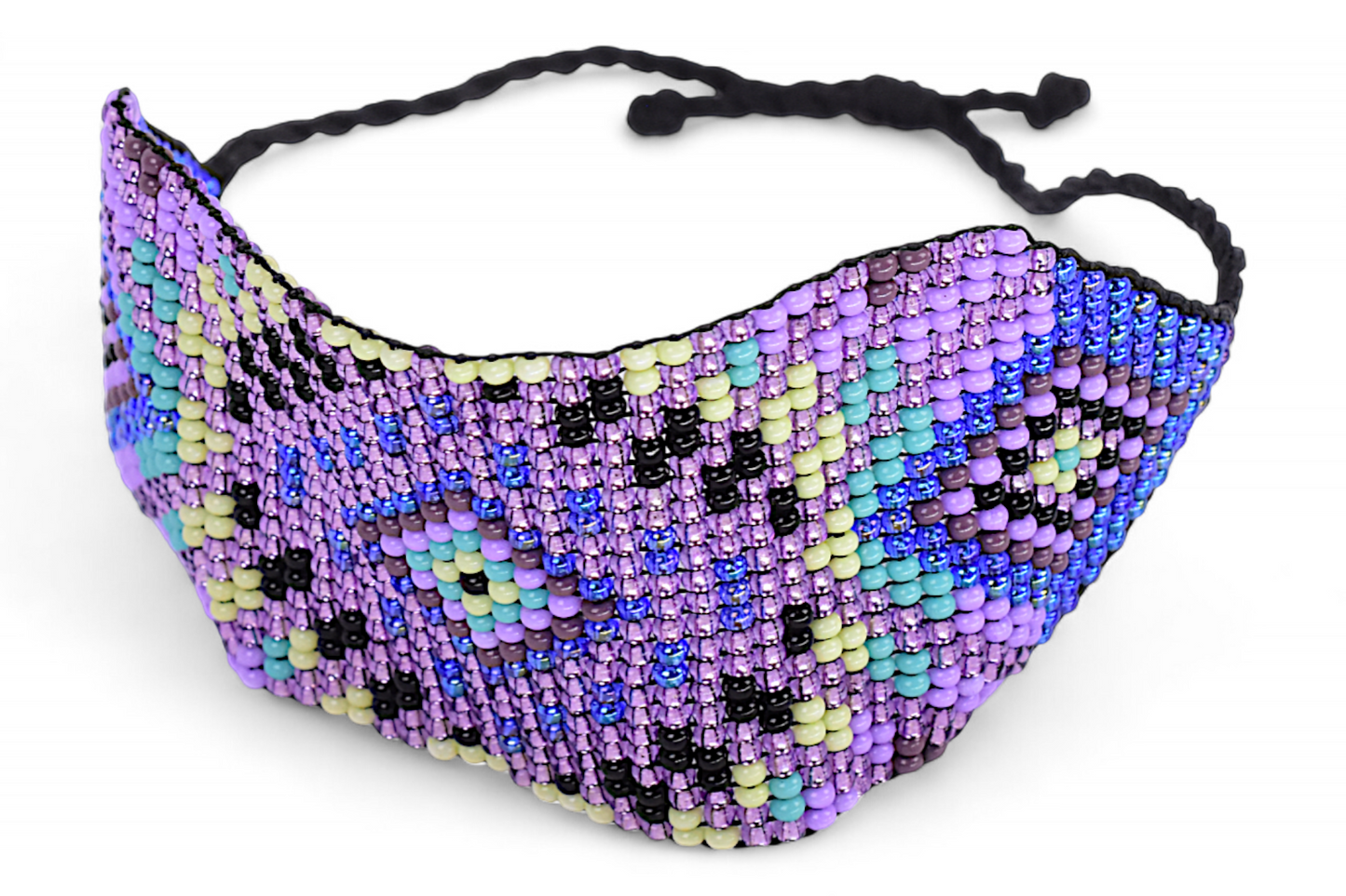 Large Purple Beaded Bracelet