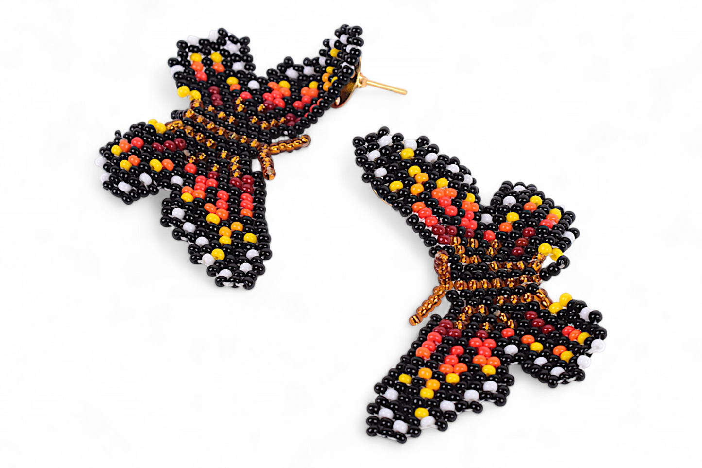 Small Red & Orange Butterfly Earing