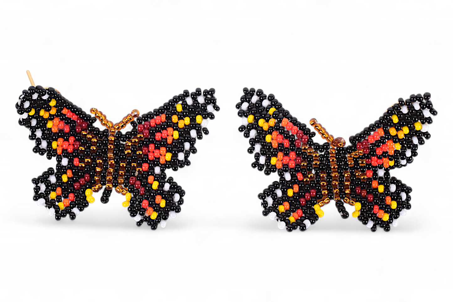 Small Red & Orange Butterfly Earing