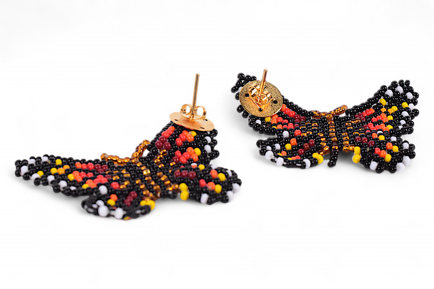 Small Red & Orange Butterfly Earing
