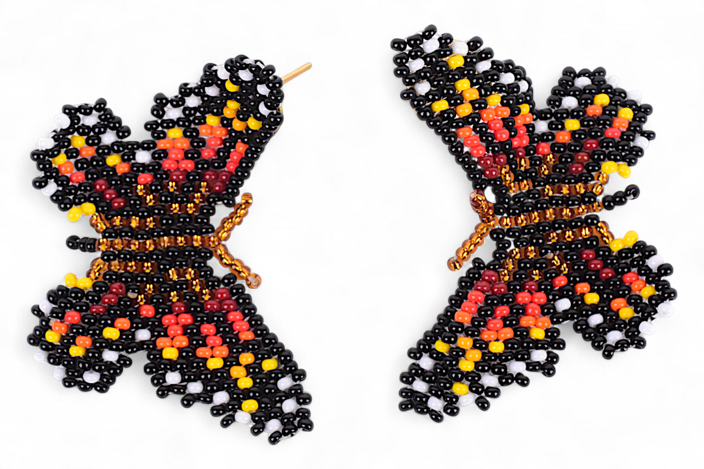 Small Red & Orange Butterfly Earing