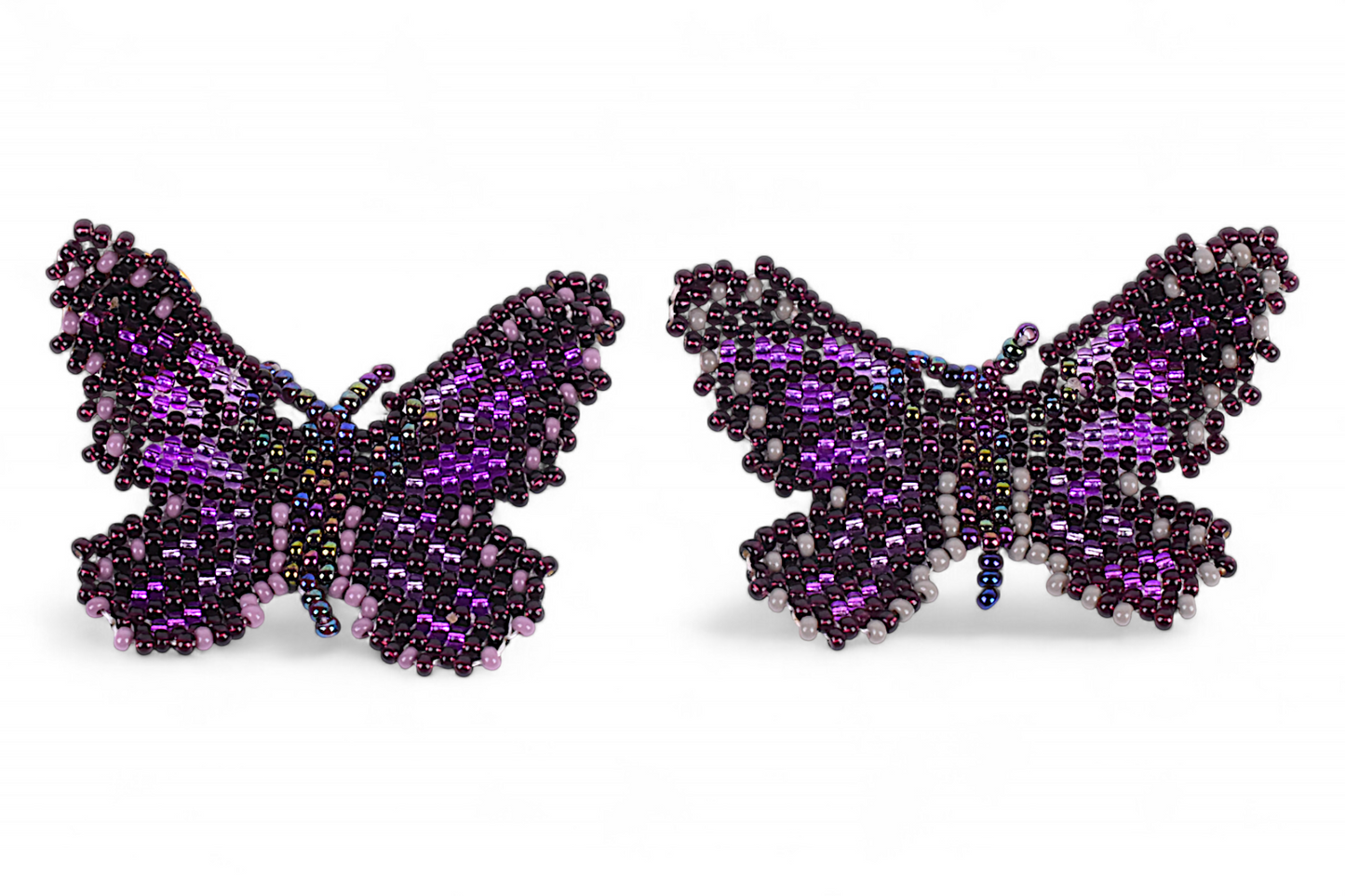Small Purple Butterfly Earings