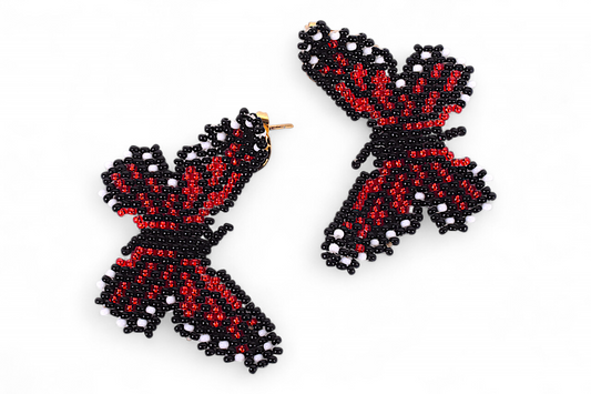 Small Red Butterfly Earing