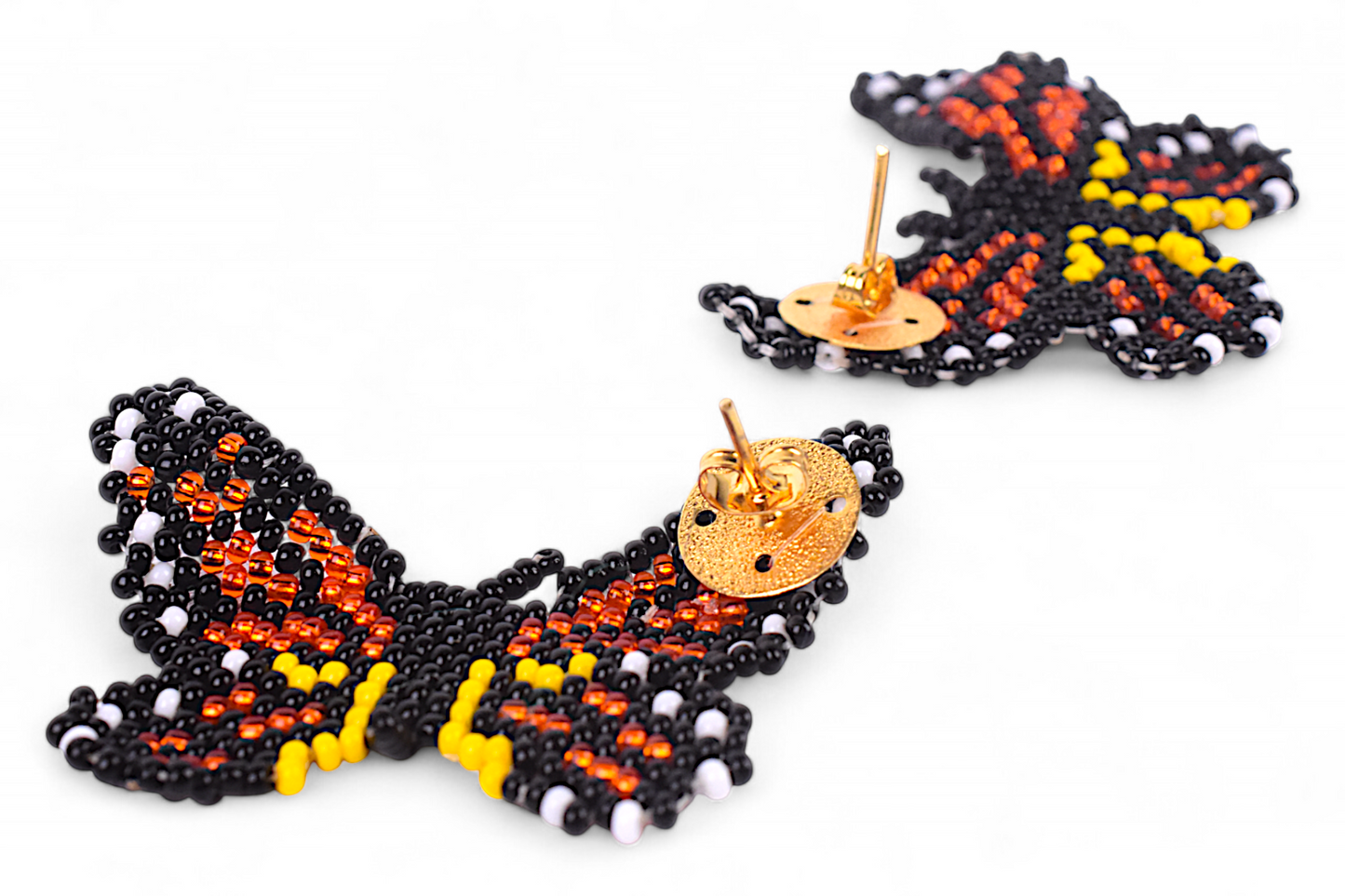 Small Orange Butterfly Earing