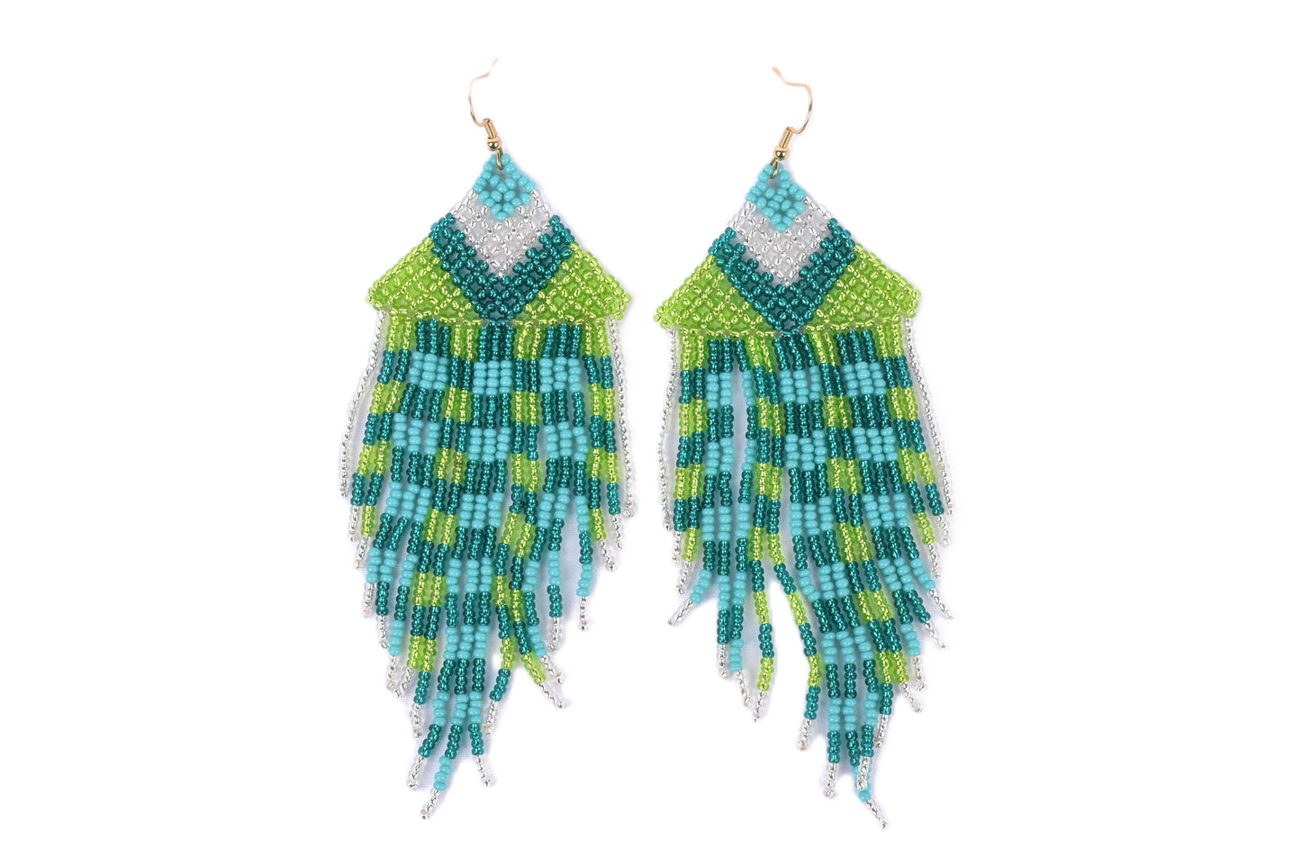 Teal Medusa Earrings