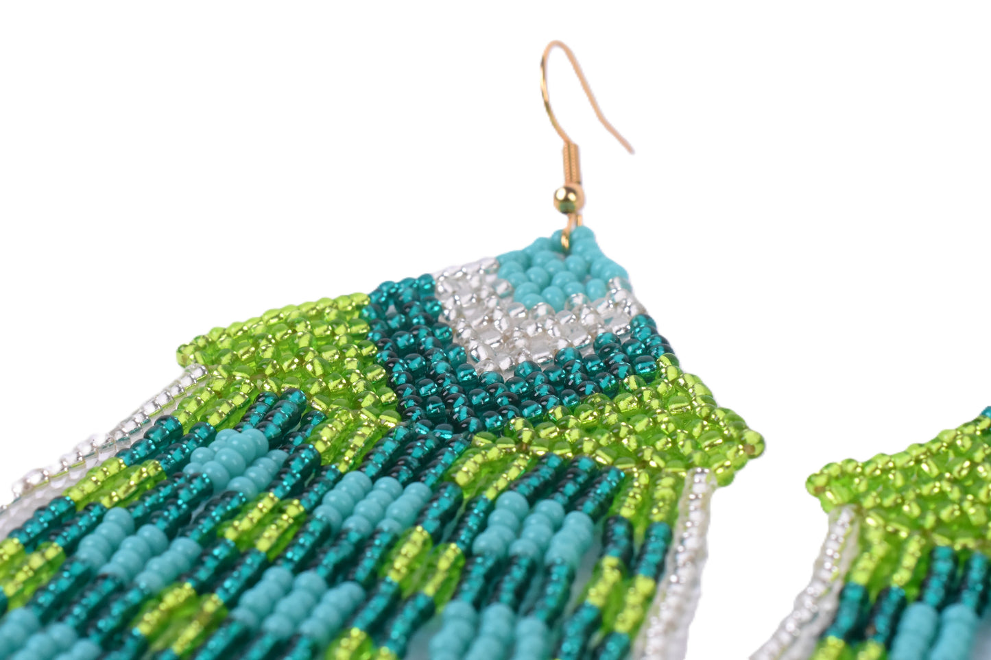 Teal Medusa Earrings