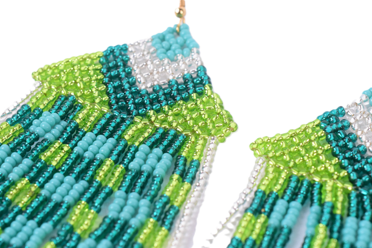 Teal Medusa Earrings