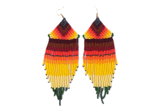 Yellow Medusa Earrings