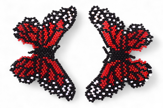 Large Red Butterfly Earing