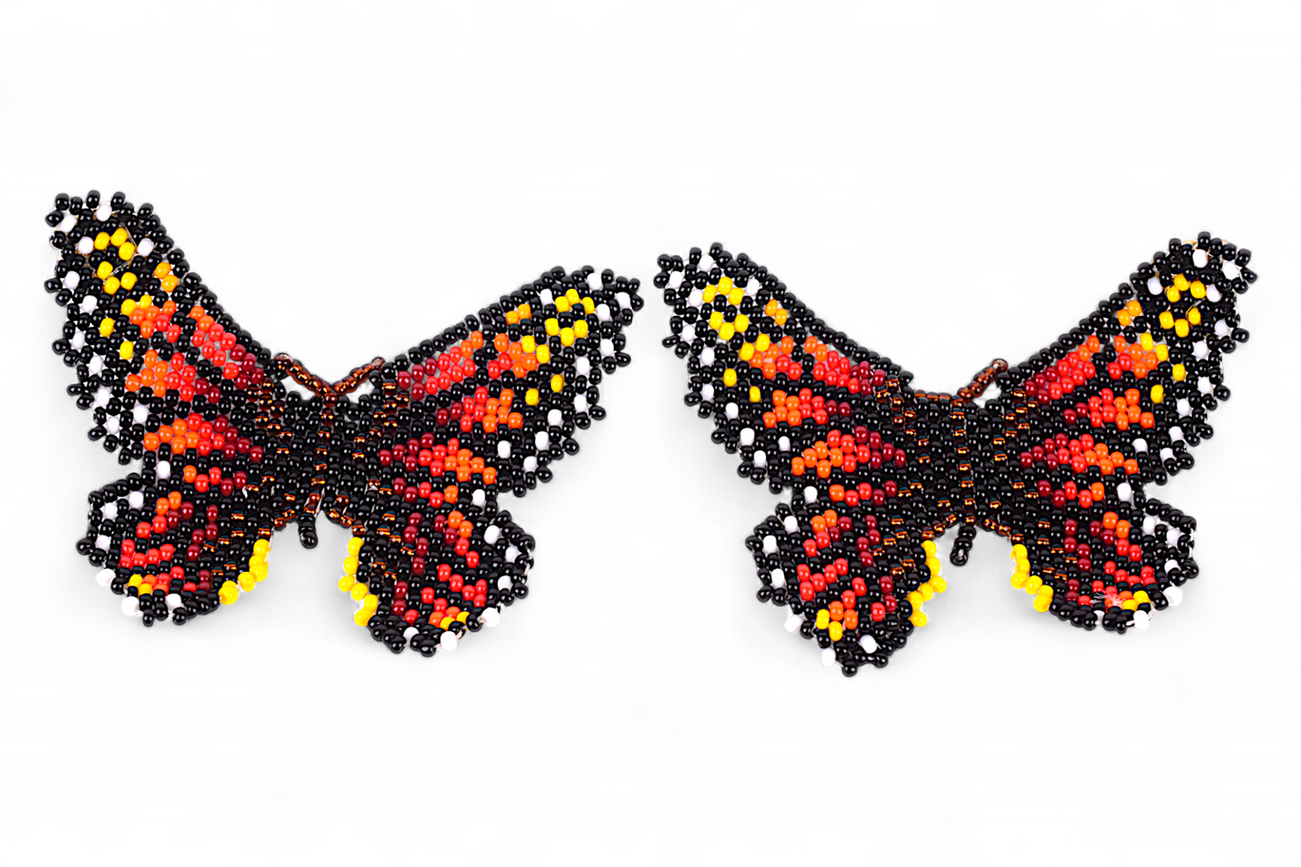 Large Red & Orange Butterfly Earing
