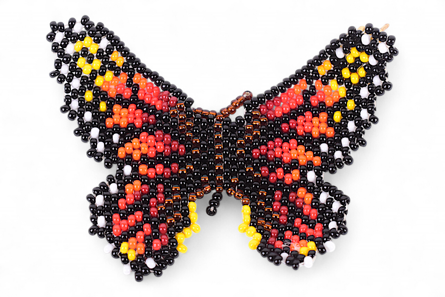 Large Red & Orange Butterfly Earing