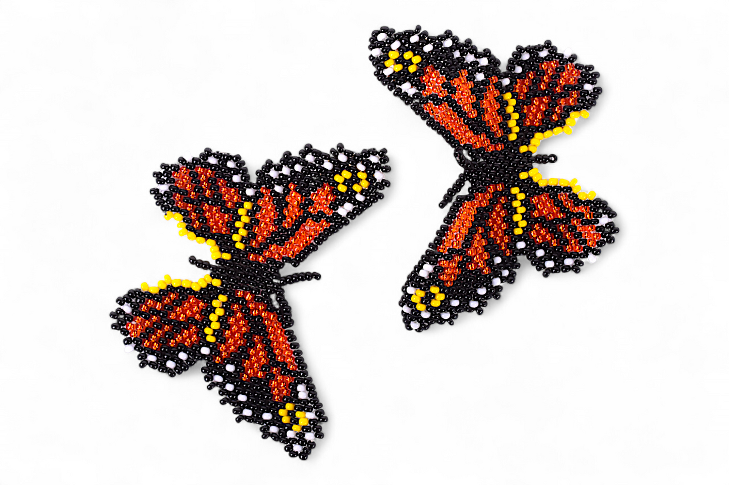 Large Orange Butterfly Earing