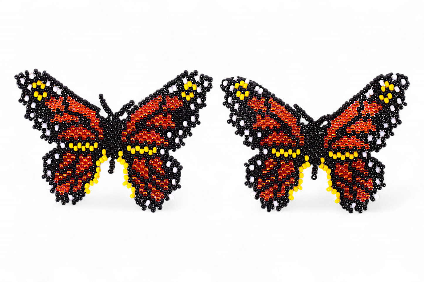 Large Orange Butterfly Earing