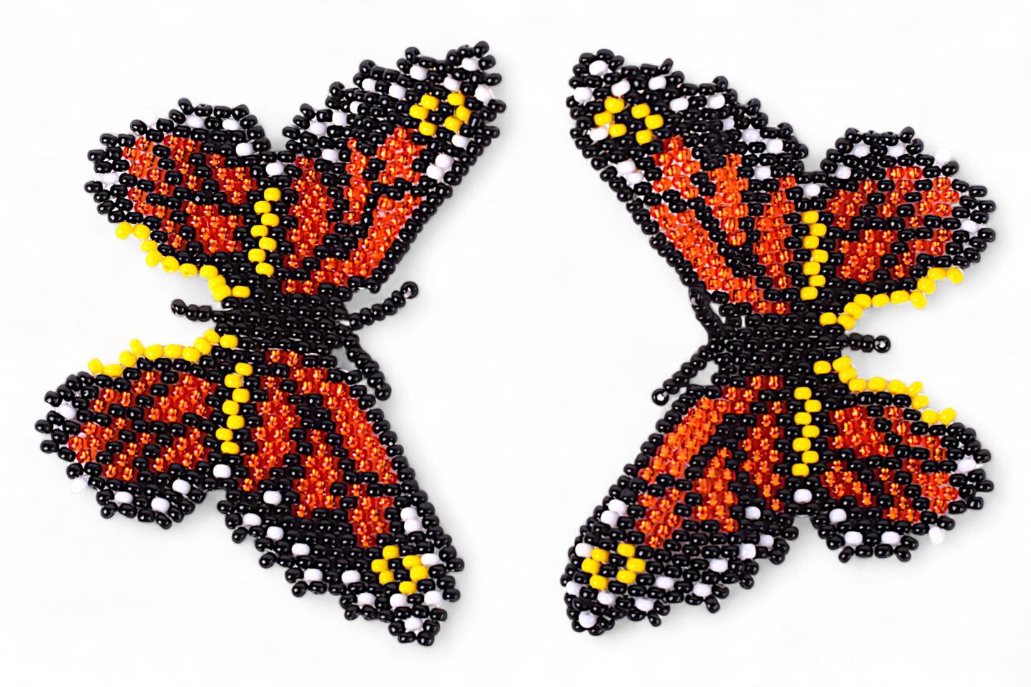 Large Orange Butterfly Earing