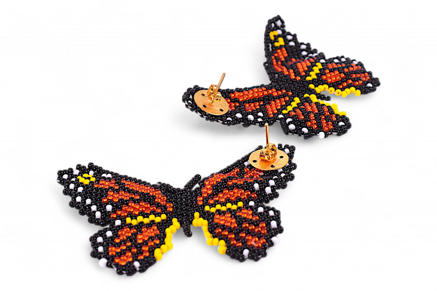 Large Orange Butterfly Earing