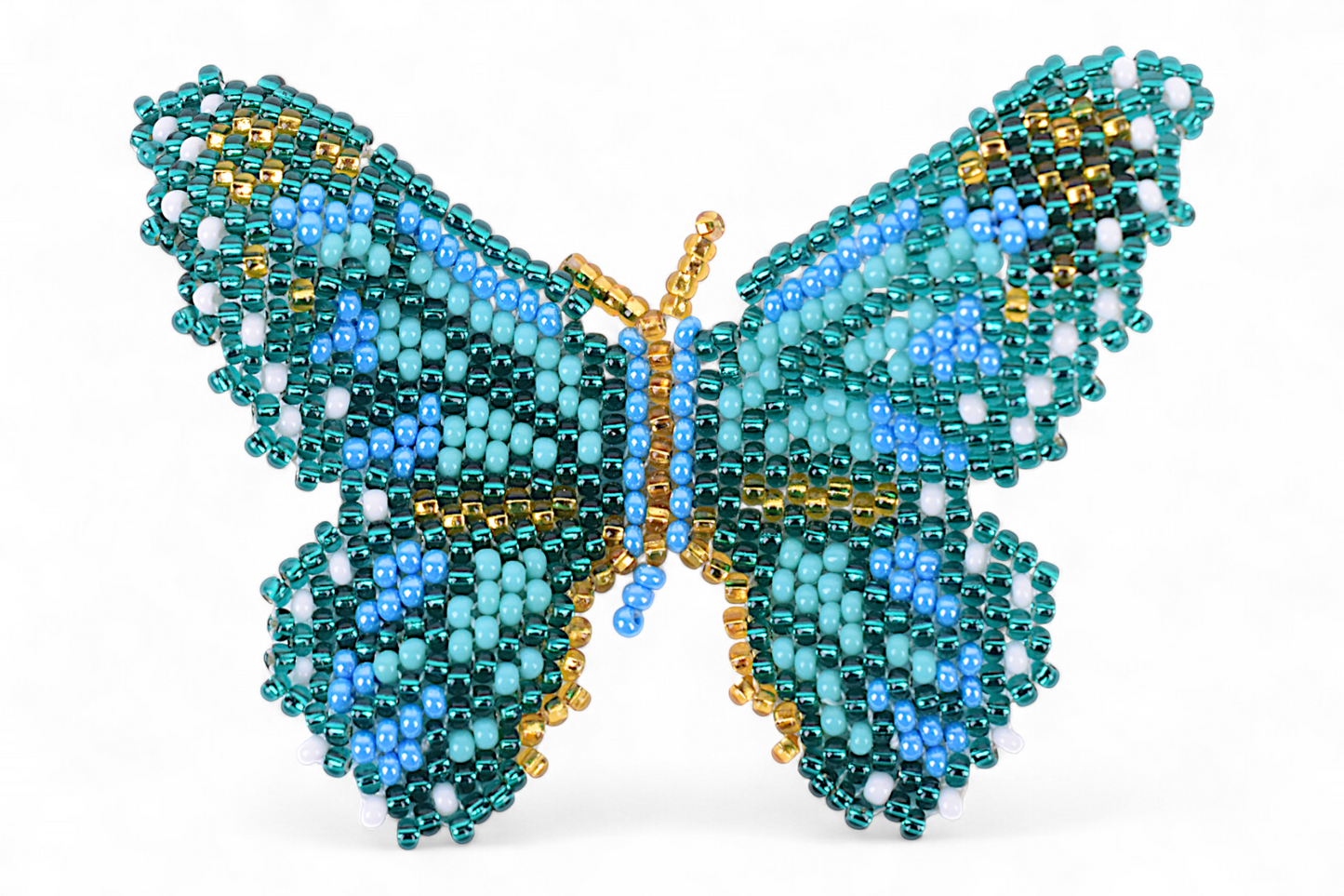 Large Teal Butterfly Earings