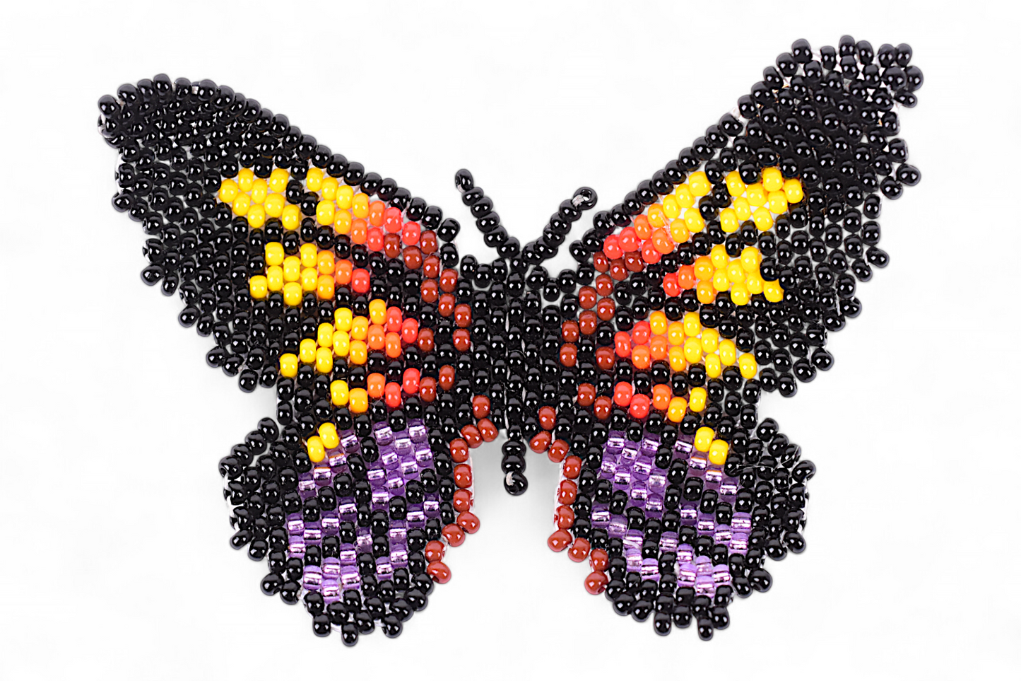 Large Black & Yellow Butterfly Earings