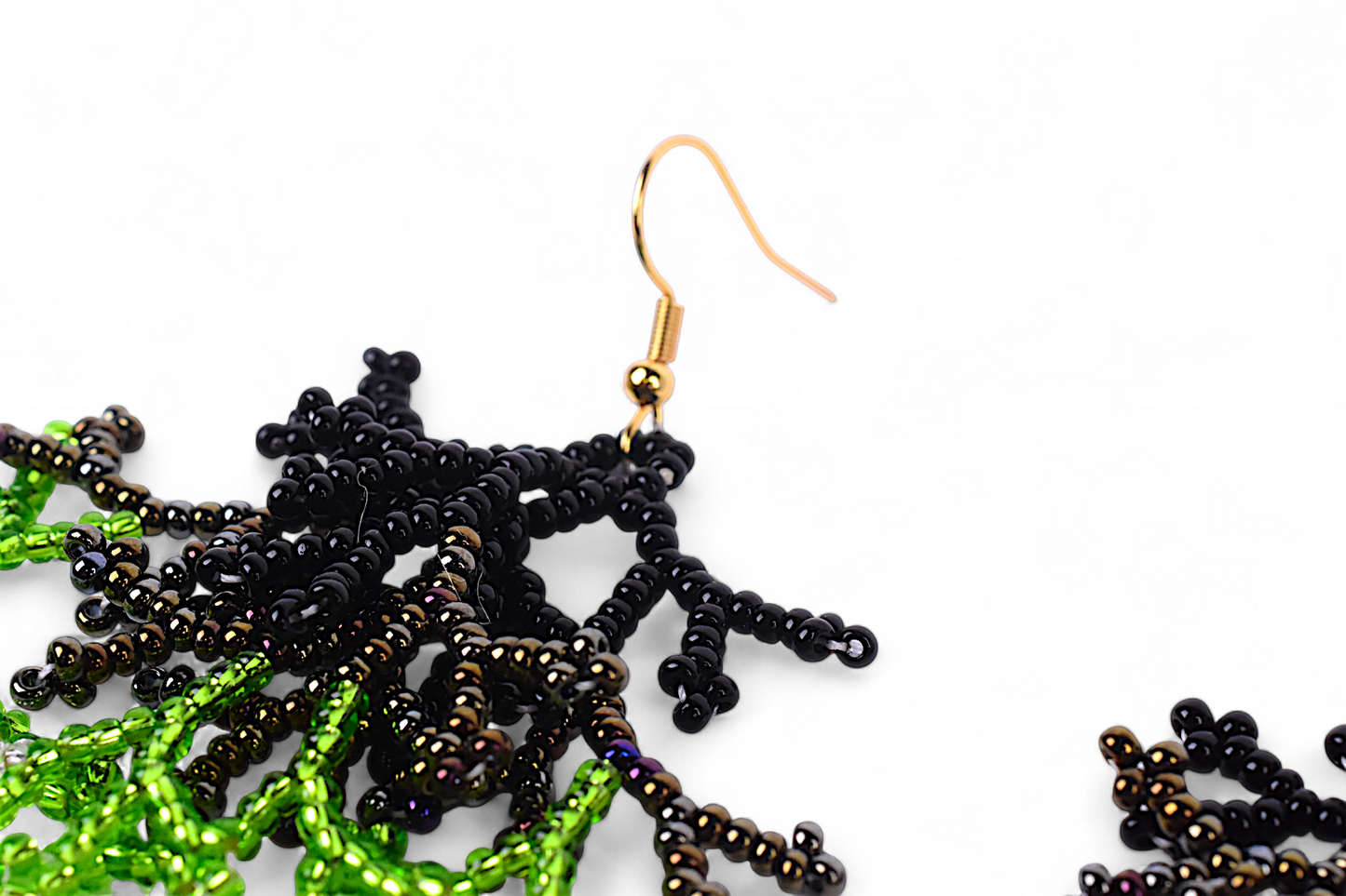 Green Coral Earings