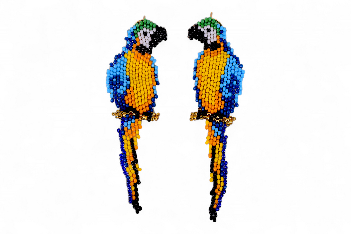 Blue Parrot Earings (Medium)