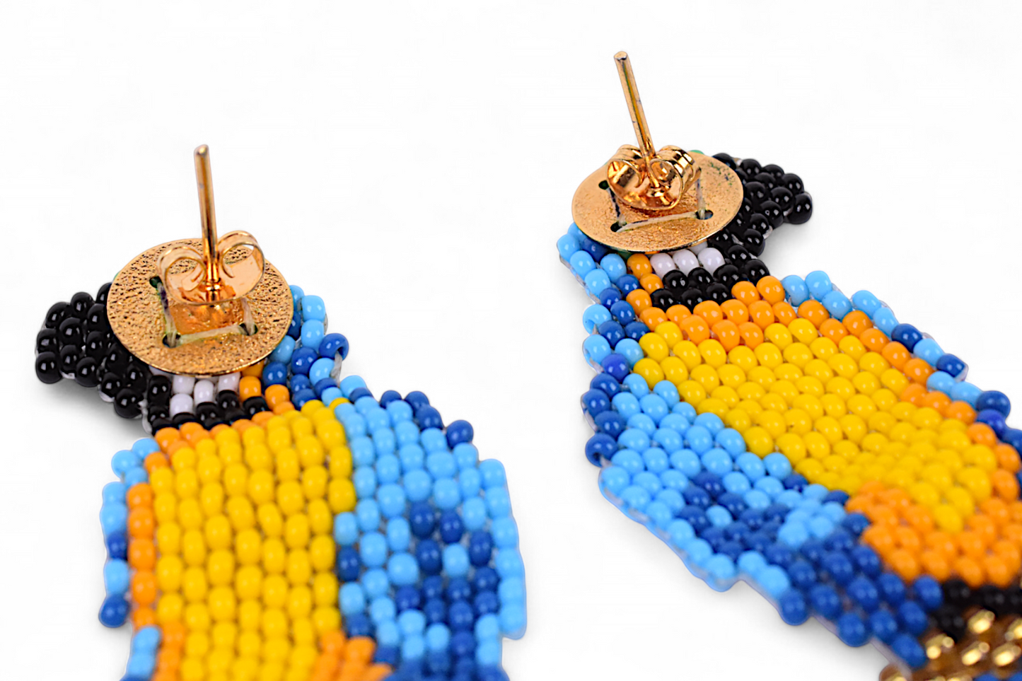 Blue Parrot Earings (Medium)