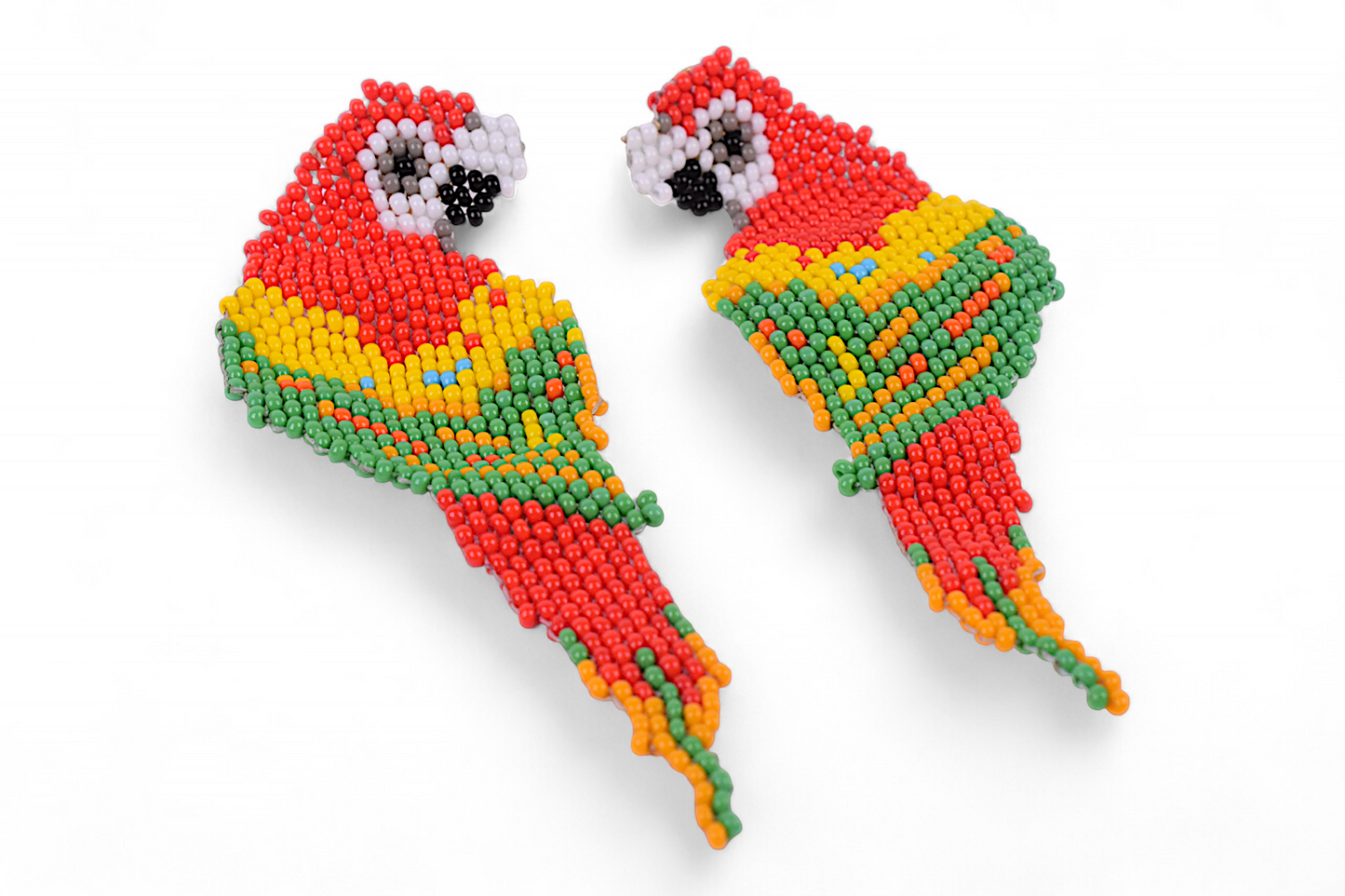 Red & Green Parrot Earings (Large)