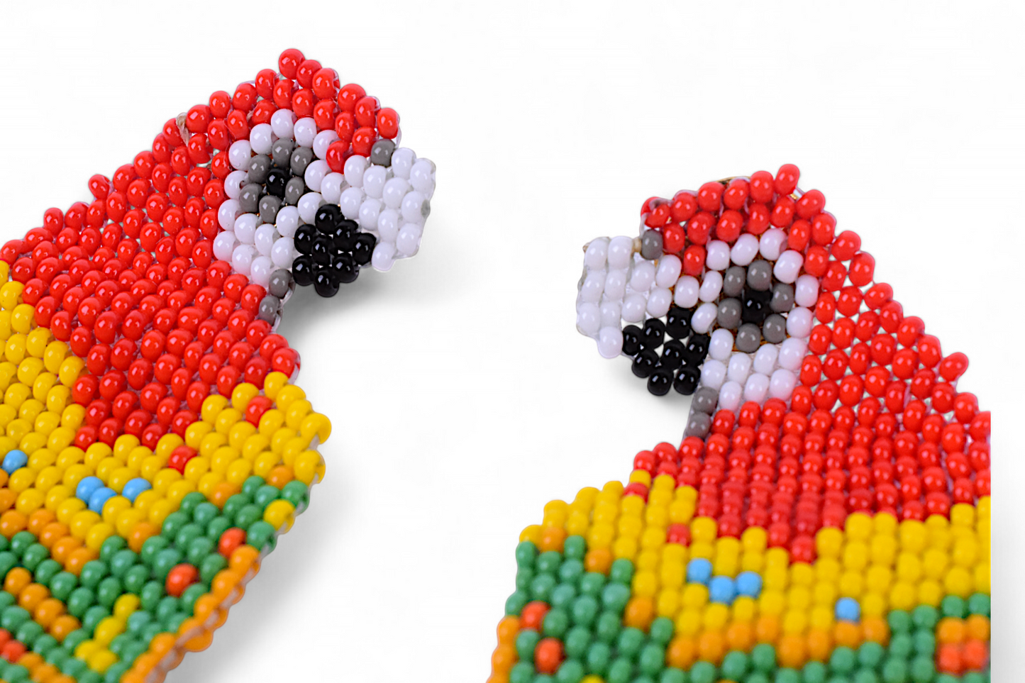 Red & Green Parrot Earings (Large)