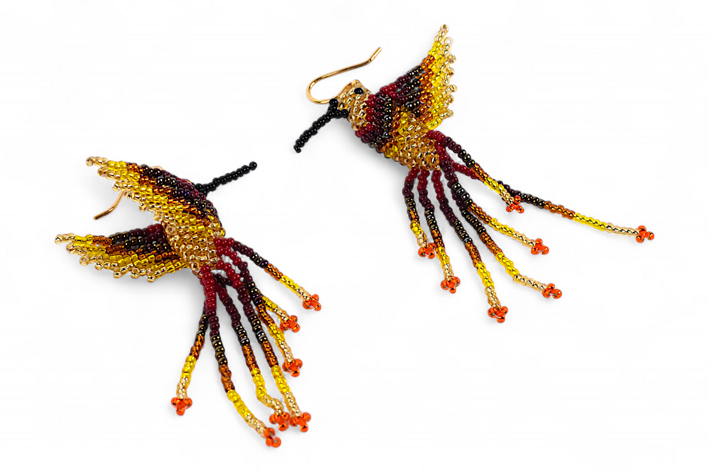 Gold Hummingbird Earings