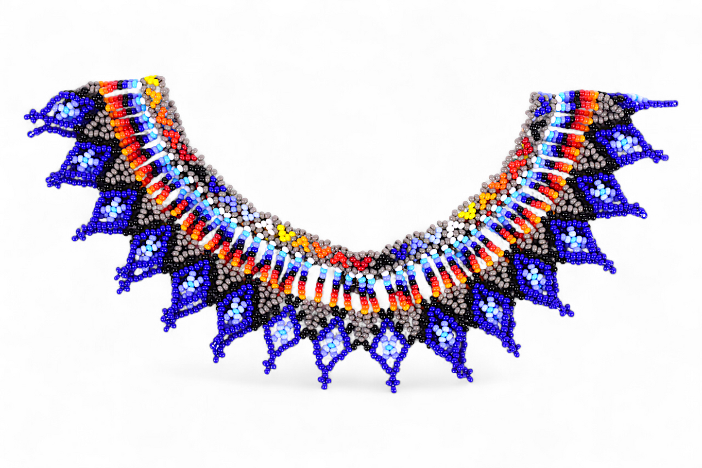 Blue Beaded Necklace (Medium)