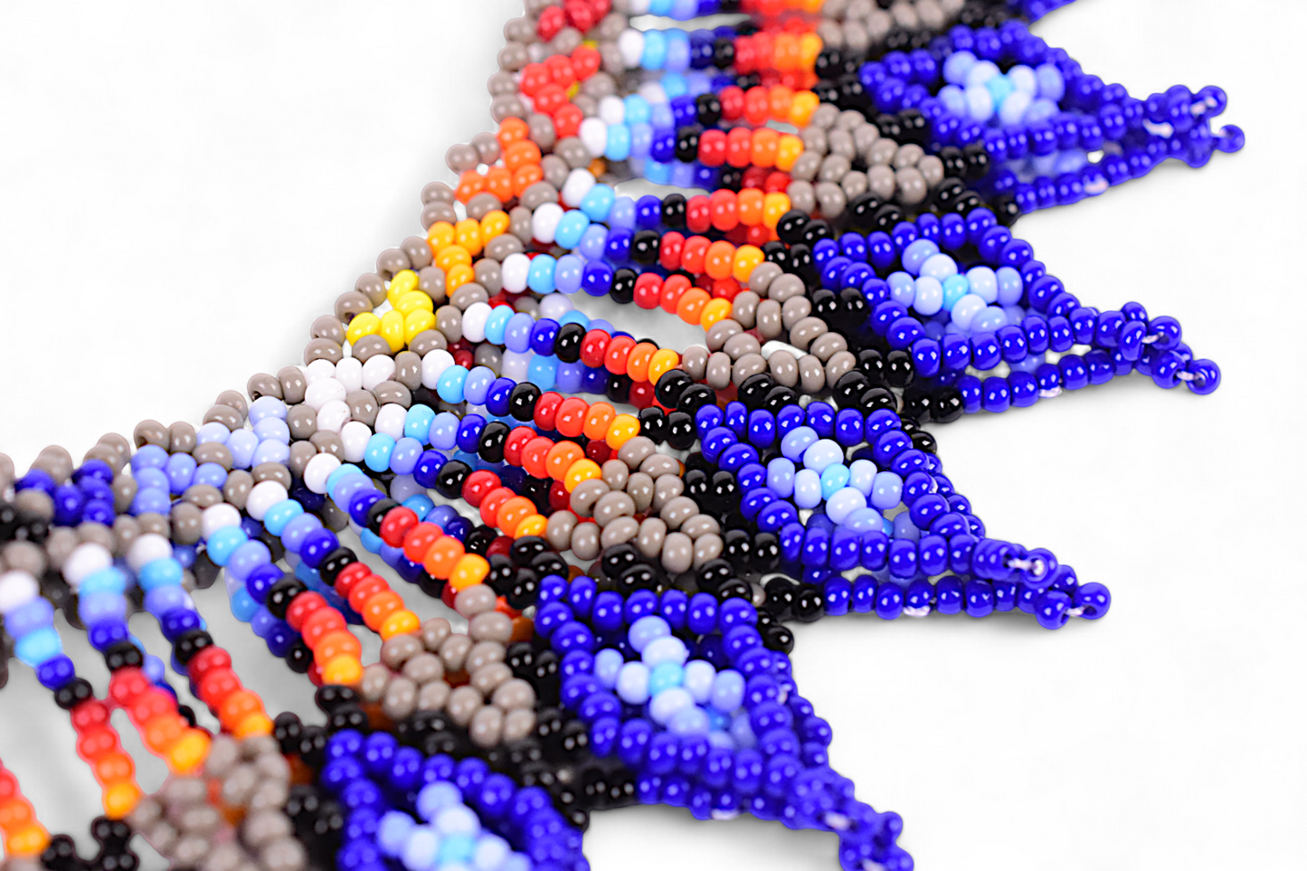 Blue Beaded Necklace (Medium)