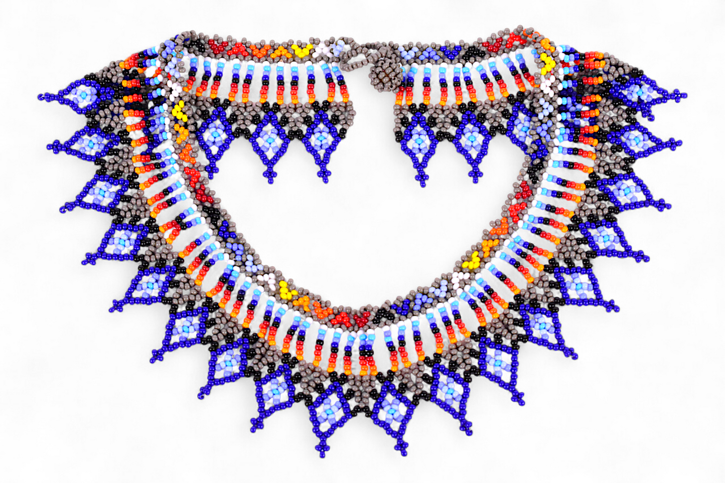 Blue Beaded Necklace (Medium)