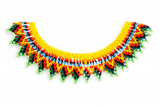 Yellow Beaded Necklace (Medium)