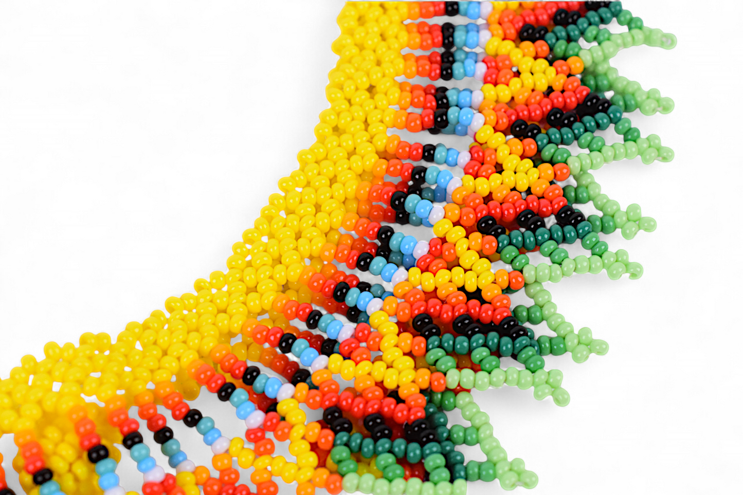 Yellow Beaded Necklace (Medium)