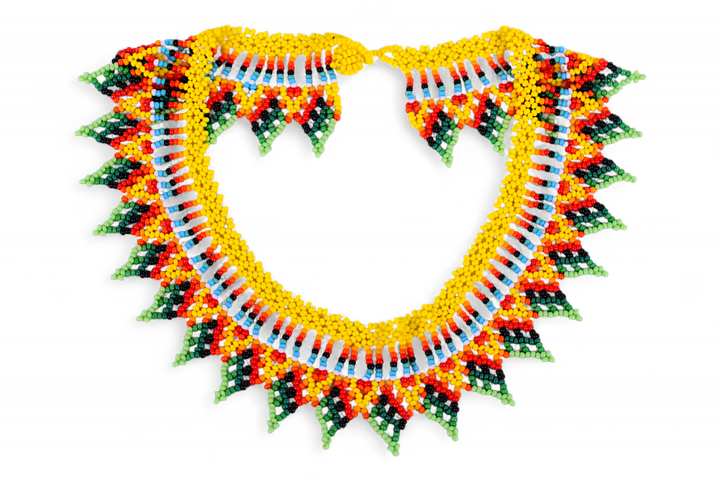 Yellow Beaded Necklace (Medium)