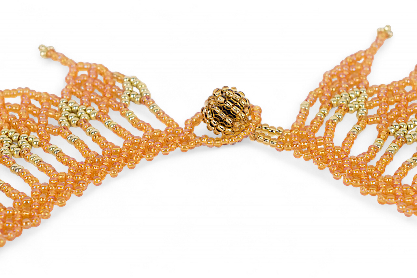 Gold Beaded Necklace (Medium)