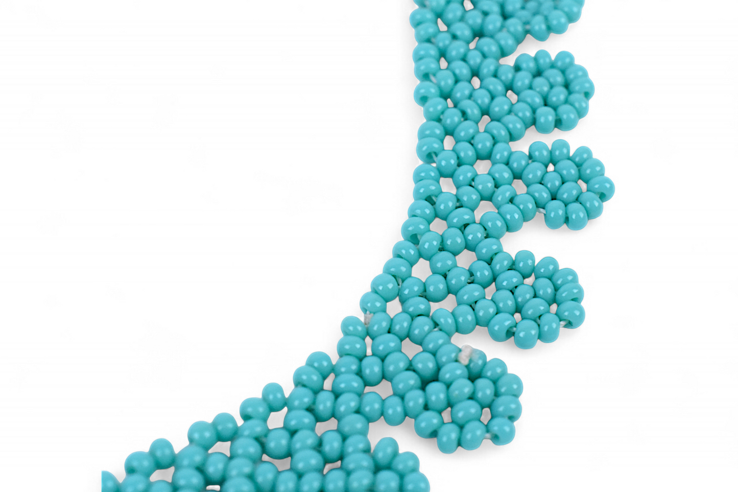 Blue Beaded Chocker Necklace (Medium)