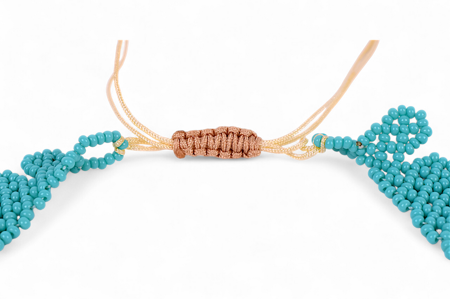 Blue Beaded Chocker Necklace (Medium)