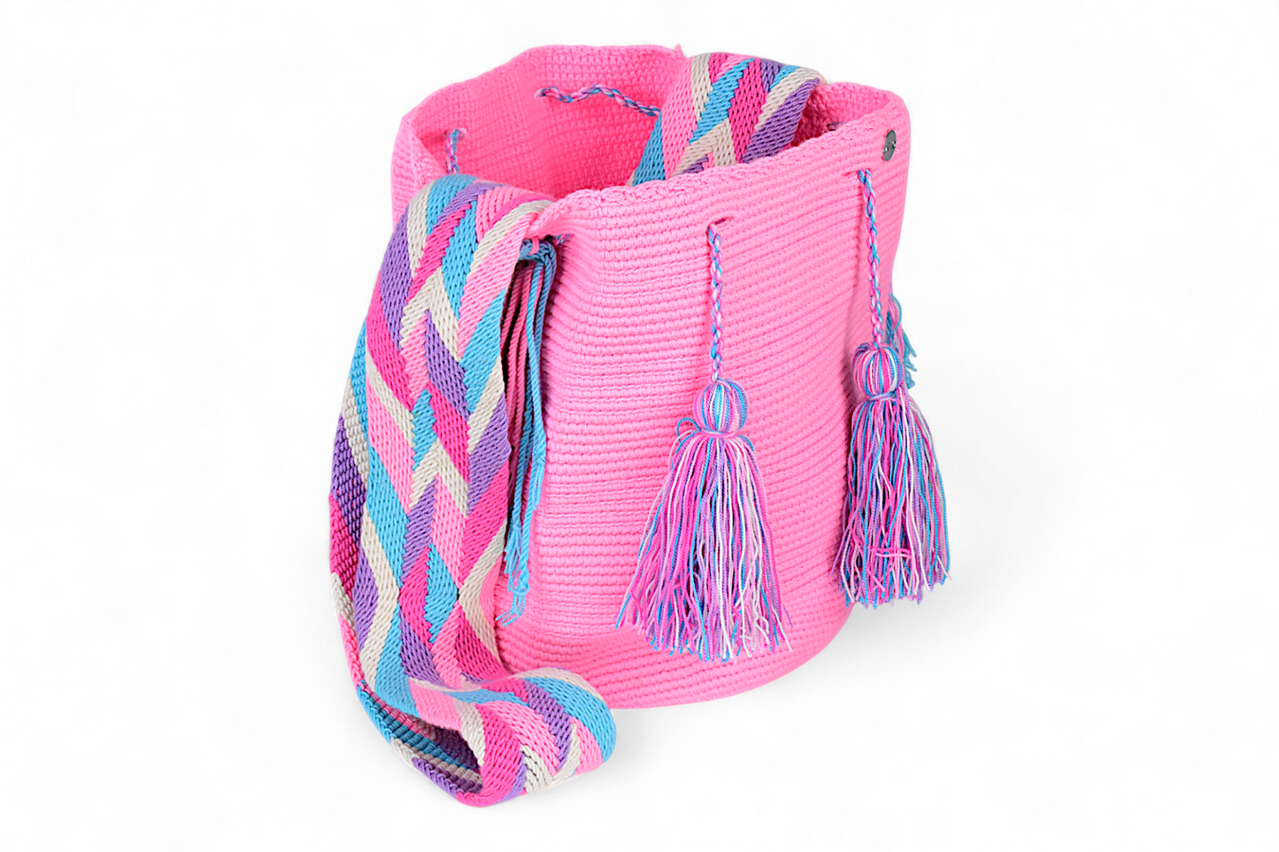Large Pink Wayuu Bag