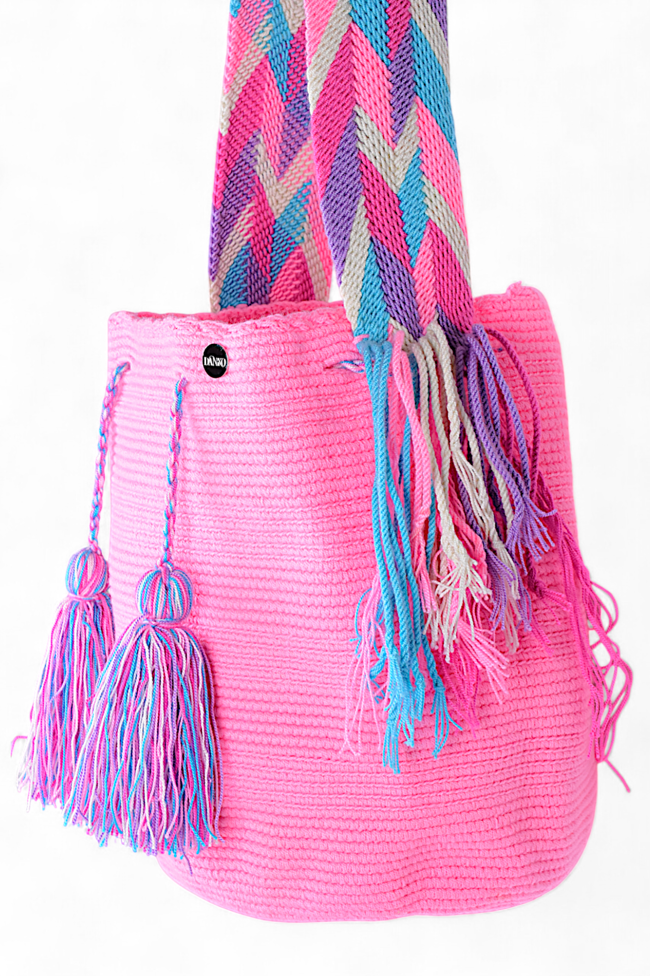 Large Pink Wayuu Bag