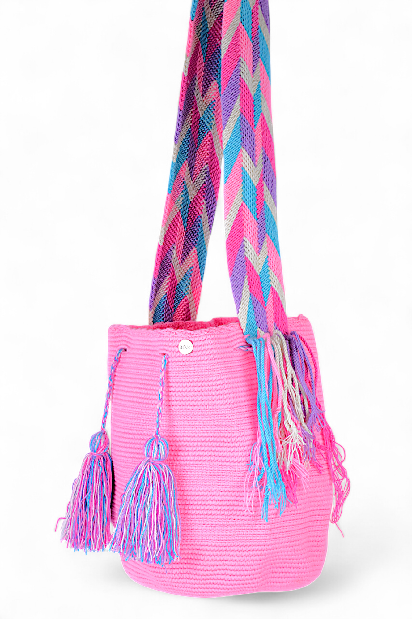 Large Pink Wayuu Bag